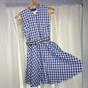 Summertime fun in pure cotton Audrey flared shirtdress